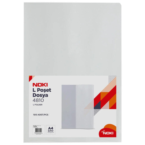Noki 4810 L KF304 Poşet Dosya100Lü Şeffaf