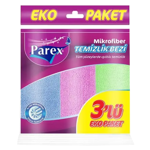 Parex %30 Mikrofiber TemizlikBezi 3'lü