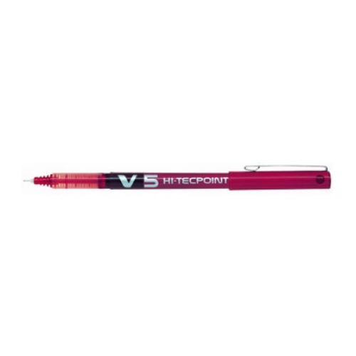 Pilot V5 Hi-Tecpoint İğneUçlu Kalem Kırmızı