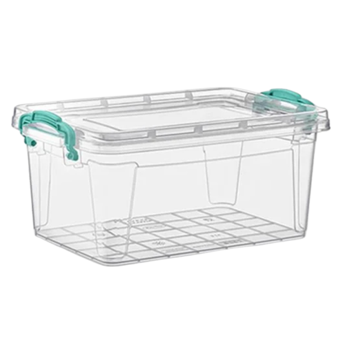 Sephora Kapaklı Saklama Kabı275X430X185 Şeffaf 13,7L