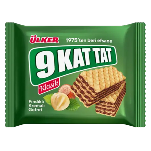 Ülker 9 Kat Tat Gofret 39GrFındık Kremalı