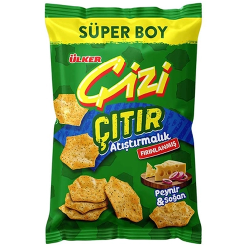 Ülker Çizi Çıtır Peynir &Soğanlı Kraker 120Gr 10'lu
