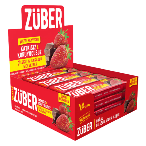 Züber Çilekli Kakaolu MeyveBar 40Gr 12li