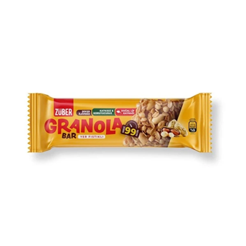 Züber Yer Fıstıklı GranolaBar 25 Gr x 15'li