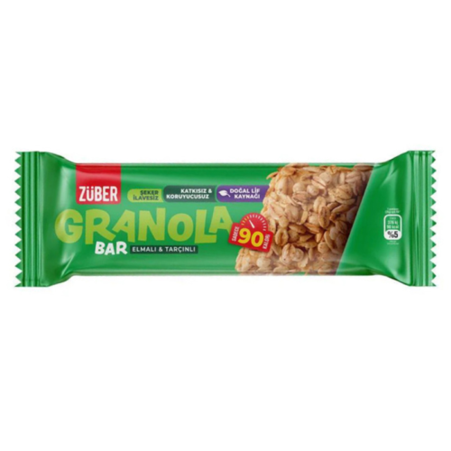 Züber Elmalı, TarçınlıGranola Bar 25 Gr 15'li