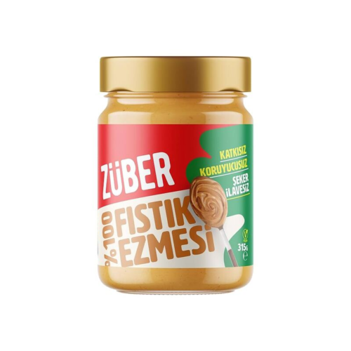 Züber %100 Fıstık Ezmesi315Gr 12'li