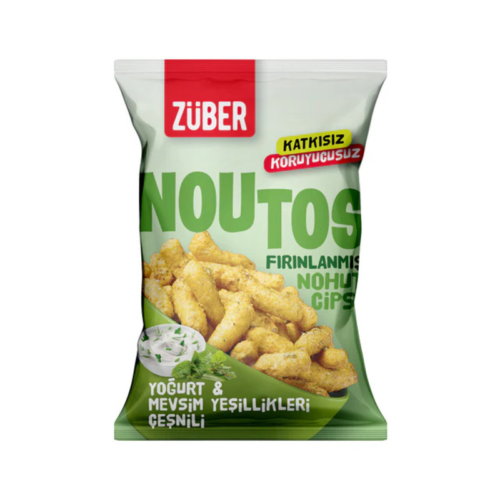 Züber Noutos FırınlanmışNohut Cips 55 Gr 15'li Yoğurtve Mevsim Yeşillikleri