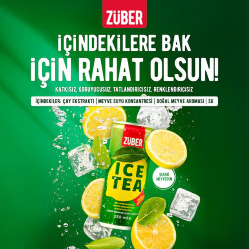 Züber Ice Tea 250Ml 24 lüLimon Aromalı