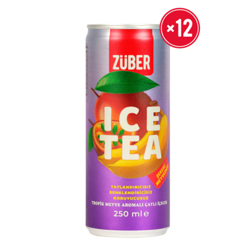 Züber Ice Tea 250Ml 24 lüTropik Meyve Aromalı